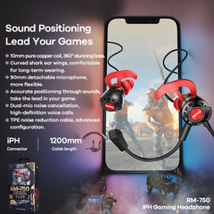 REMAX RM-750 8PIN Interface Gaming Earphone