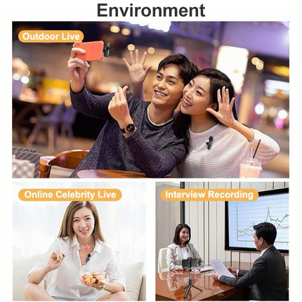 8 Pin Interface Live Broadcast Wireless Lavalier Microphone, 8 Pin