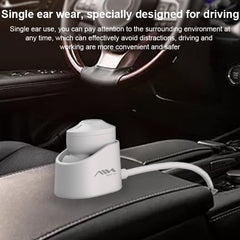 AIN MK-X18S USB-Auto-Einzel-Bluetooth-Kopfhörer mit Ladebox, unterstützt HD-Anrufe und Siri und automatische Kopplung, MK-X18S