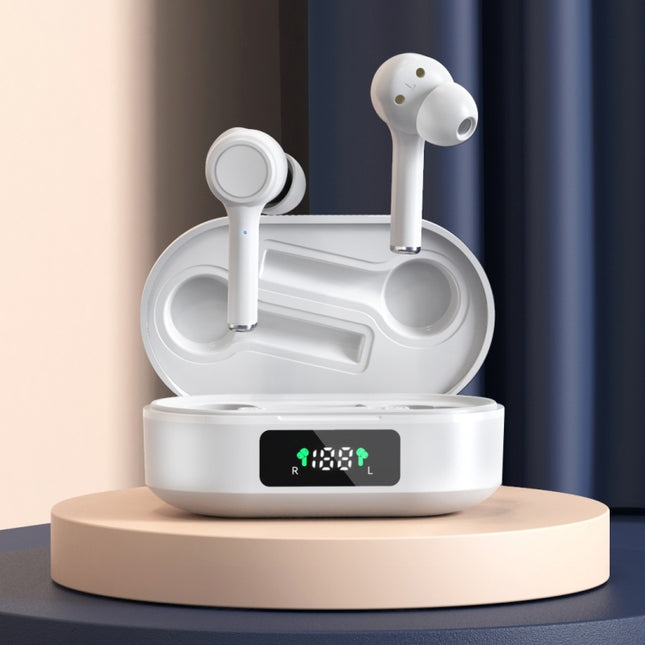 MI4 Bluetooth 5.0 LED Digital Display Intelligent Noise Reduction True Wireless Bluetooth Earphone