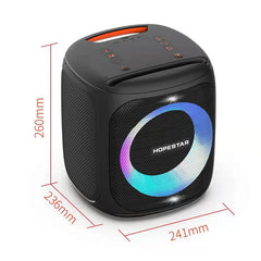 HOPESTAR Party100 Bluetooth 5.0 Portable Waterproof Wireless Bluetooth Speaker with Mobile Charging Function, Party100(Green), Party100(Blue), Party100(Black)