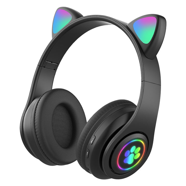 B39 Cat Ear Design LED Gradient Light Wireless Bluetooth Headset