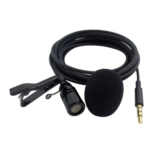 ZS0154 Recording Clip-on Collar Tie Mobile Phone Lavalier Microphone, Cable length: 2.5m, 2.5m