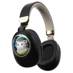 B4 RGB Cartoon Stereo Headset Wireless Bluetooth Headphones, Black