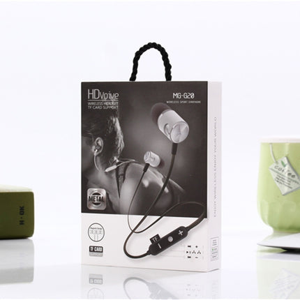 Auriculares deportivos inalámbricos Bluetooth MG-G20 con Bluetooth 4.2, compatible con tarjeta
