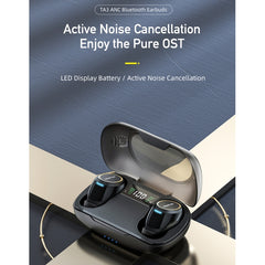 awei TA3 Bluetooth 5.0 ANC Active Noise Reduction Wireless Bluetooth Earphone