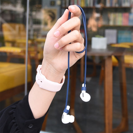 Estuche protector de silicona 3 en 1 para auriculares AirPods Pro + gancho + juego de cuerda antipérdida