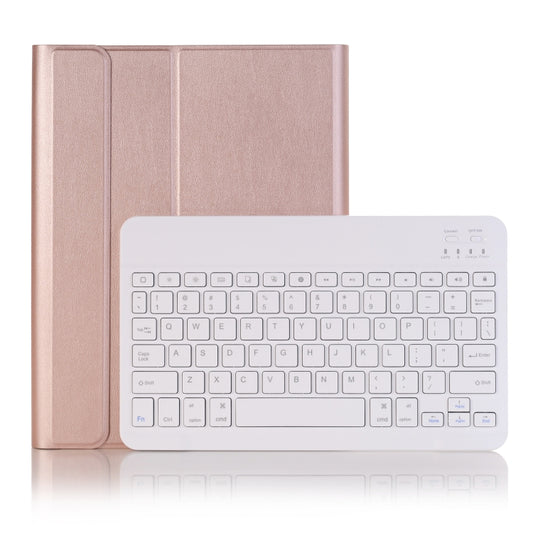 A09B Bluetooth 3.0 Ultra-thin ABS Detachable Bluetooth Keyboard Leather Tablet Case for iPad Air / Pro 10.5 inch (2019), with Pen Slot & Holder