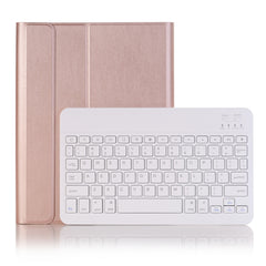 A09B Bluetooth 3.0 Ultra-thin ABS Detachable Bluetooth Keyboard Leather Tablet Case for iPad Air / Pro 10.5 inch (2019), with Pen Slot & Holder