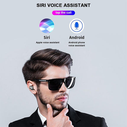 Auriculares inalámbricos Bluetooth binaurales con control táctil F9 TWS V5.0 con estuche de carga y pantalla digital, F9