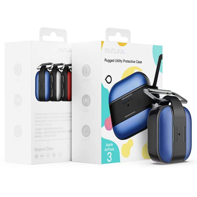 Estuche protector resistente Mutural Utility con gancho para AirPods 3