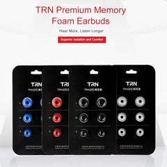 TRN Earphone Silicone Memory Foam Earplug