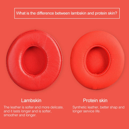 1 par de fundas protectoras de cuero para auriculares Beats Solo2.0/Solo3.0, versión inalámbrica