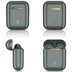 J18 Bluetooth 5.0 TWS Wireless Binaural Bluetooth Earphone with Charging Box, J18 (Green), J18 (Rose Gold), J18 (White), J18 (Black)