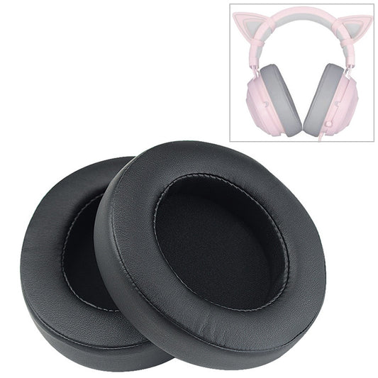 2 PCS For Razer Kraken 7.1 V2 Pro Headphone Cushion Sponge Black Net Cover Earmuffs Replacement Earpads, For Razer Kraken 7.1 V2 Pro(Black Net)