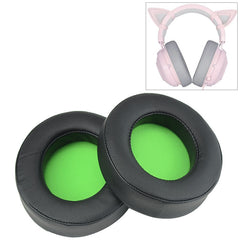 2 PCS For Razer Kraken 7.1 V2 Pro Headphone Cushion Sponge Green Net Cover Earmuffs Replacement Earpads, For Razer Kraken 7.1 V2 Pro(Green)