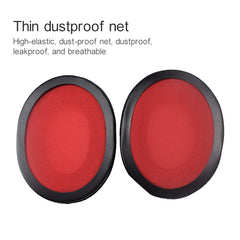 2 PCS For Kingston KHX-HSCP / HyperX Cloud II Headphone Cushion Flannel Red Net Sponge Cover Earmuffs Replacement Earpads, For Kingston KHX-HSCP HyperX Cloud II(Flannel Red)