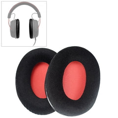 2 PCS For Kingston KHX-HSCP / HyperX Cloud II Headphone Cushion Flannel Red Net Sponge Cover Earmuffs Replacement Earpads, For Kingston KHX-HSCP HyperX Cloud II(Flannel Red)