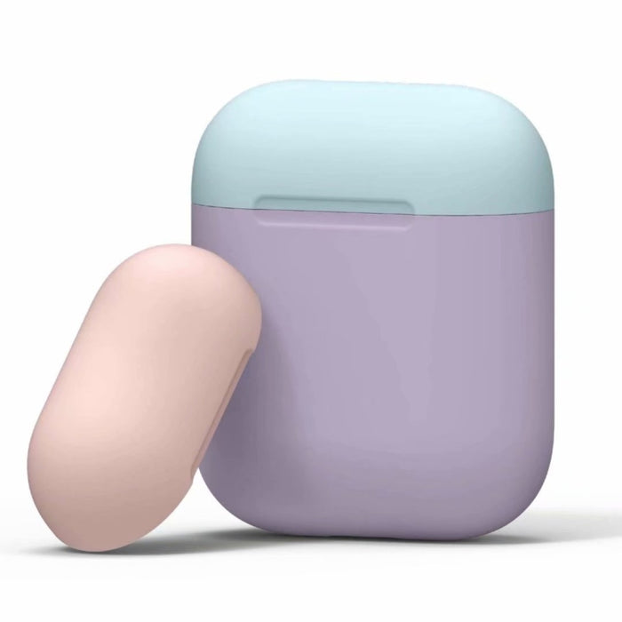Dreifarbige, sturzsichere Ladebox-Schutzhülle für kabellose Ohrhörer für Apple AirPods 1/2 (Weiß, Rosa, Blau), IP6D3493A, IP6D3493B, IP6D3493C, IP6D3493D, IP6D3493E, IP6D3493F, IP6D3493G, IP6D3493H, IP6D3493I