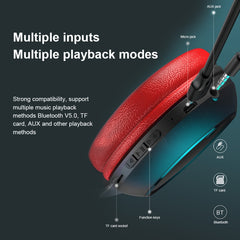 WK M8 Bluetooth 5.0 Fashion Design Music Bluetooth Headphone, Support TF Card