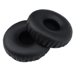 2 protectores de oídos de espuma y cuero sintético para auriculares JBL E40BT/T450, color negro y blanco