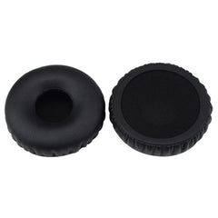 2 protectores de oídos de espuma y cuero sintético para auriculares JBL E40BT/T450, color negro y blanco