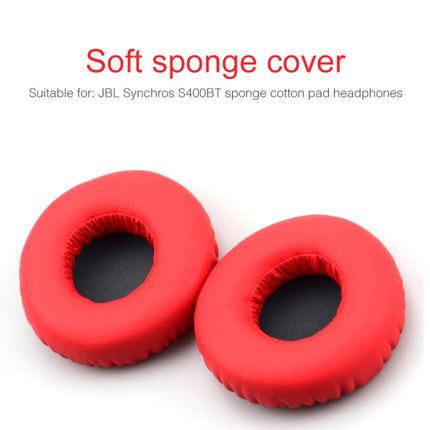 2 Stück für JBL Synchros S400BT Kopfhörer Kunstleder + Memory Foam Weiche Ohrhörer-Schutzhülle Ohrenschützer, für Synchros S400BT Schwarz, für Synchros S400BT Grau, für Synchros S400BT Rot, für Synchros S400BT Weiß