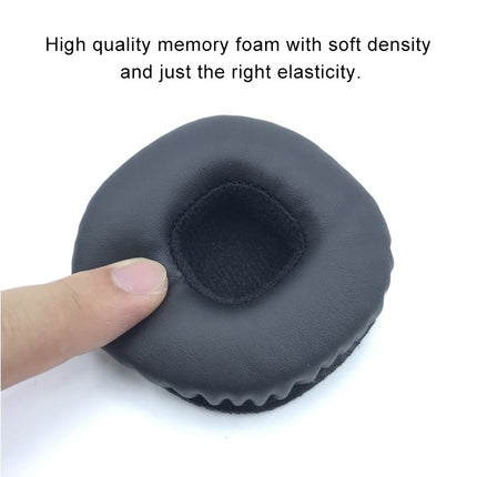 1 par de protectores auditivos suaves de espuma viscoelástica y piel sintética para auriculares Marshall MID ANC, con hebilla de placa de goma, con hebilla de placa de goma