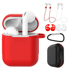 7 PCS Wireless Earphones Shockproof Silicone Protective Case for Apple AirPods 1 / 2