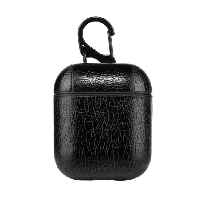 Drahtlose Kopfhörer Litchi Texture Stoßfeste Silikon-Schutzhülle für Apple AirPods 1 / 2