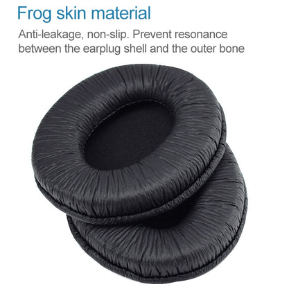 2 PCS For Sennheiser HD202 / HD212 / HD437 / HD447 / HD457 / HD497 Headphone Cushion Sponge Cover Earmuffs Replacement Earpads, For Sennheiser HD202 / HD212