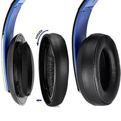 2 fundas suaves para auriculares con protección auditiva para Sony PS4, auriculares estéreo inalámbricos dorados