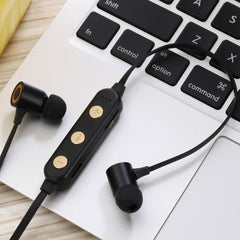 Auriculares Bluetooth V5.0 con absorción magnética para deportes portátiles MG-G22, compatible con tarjeta TF