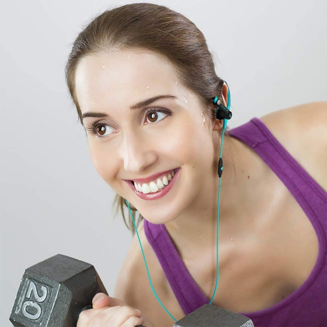 Auriculares estéreo con cable y gancho para la oreja para correr, deportivos, para gimnasio, Mucro MB-232, 3,5 mm