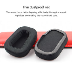 2 PCS For Logitech G633 G933 Earphone Cushion Cover Earmuffs Replacement Earpads with Mesh (Leather), Mesh Black