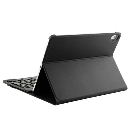 1130B Detachable Bluetooth 3.0 ABS Brushed Texture Keyboard + Lambskin Texture Leather Tablet Case for iPad Pro 11 inch (2018), with Three-gear Adjustment / Magnetic / Sleep Function, 1130B