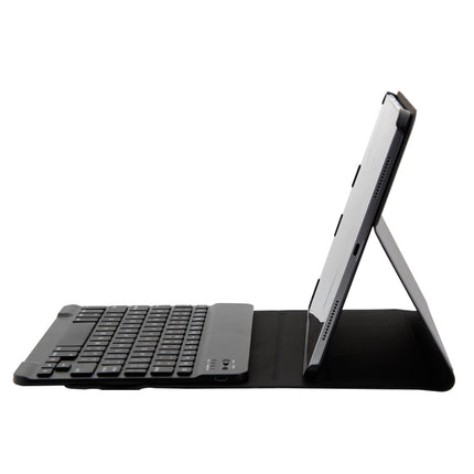 1130B Detachable Bluetooth 3.0 ABS Brushed Texture Keyboard + Lambskin Texture Leather Tablet Case for iPad Pro 11 inch (2018), with Three-gear Adjustment / Magnetic / Sleep Function, 1130B