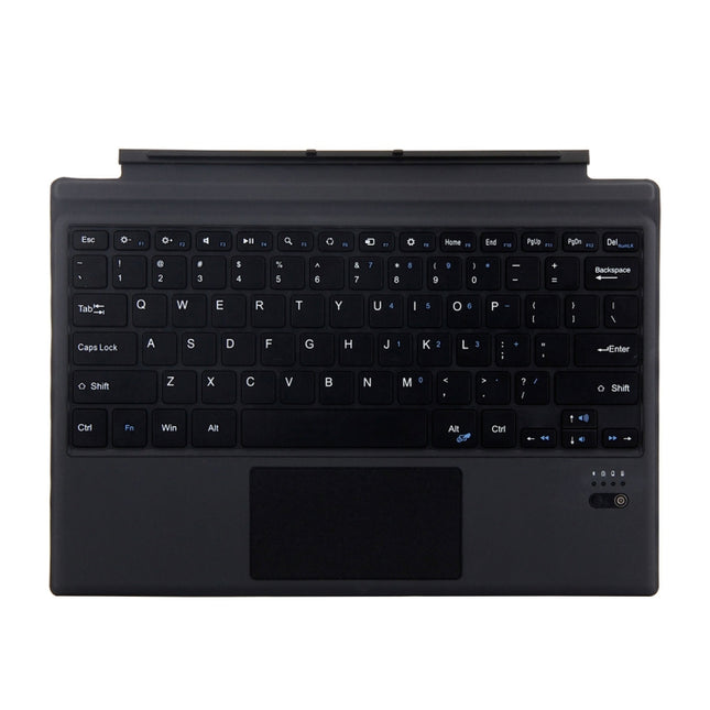 1089A Magnetic Charging Bluetooth V3.0 Keyboard + Microfiber Leather Tablet Case for Microsoft Surface Pro 3 / 4 / 5 / 6(Black)