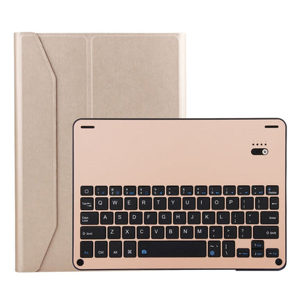 FT-1038B Detachable Bluetooth 3.0 Aluminum Alloy Keyboard + Lambskin Texture Leather Tablet Case for iPad Air / Air 2 / iPad Pro 9.7 inch, with Water Repellent / Three-gear Angle Adjustment / Magnetic / Sleep Function, FT-1038B