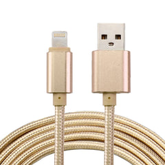 2m Woven Style Metal Head 84 Cores 8 Pin to USB 2.0 Data / Charger Cable