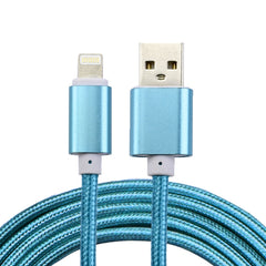 2m Woven Style Metal Head 84 Cores 8 Pin to USB 2.0 Data / Charger Cable