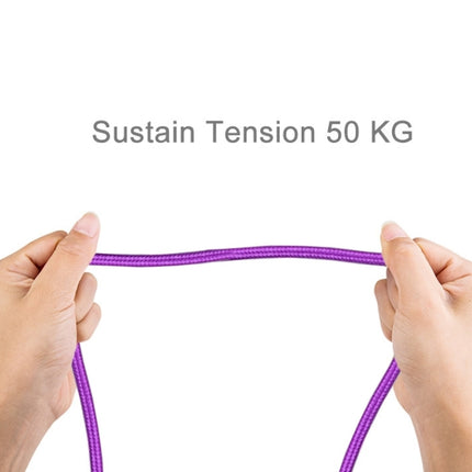 2m Woven Style Metal Head 84 Cores 8 Pin to USB 2.0 Data / Charger Cable