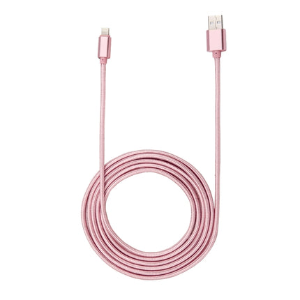2 m langes Daten-/Ladekabel mit 84 Adern, 8-polig, mit Metallkopf im gewebten Stil, USB 2.0