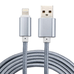 2m Woven Style Metal Head 84 Cores 8 Pin to USB 2.0 Data / Charger Cable