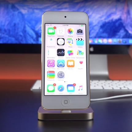 8-poliges Stouch-Aluminium-Desktop-Station-Dock-Ladegerät für iPhone