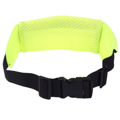 Multifunktionale Hüfttasche aus atmungsaktivem Mesh-Gewebe für Outdoor-Sport mit nachtrefenden Streifen und Kopfhörerloch für iPhone, Samsung, Sony und andere Telefone (unter 6 Zoll)