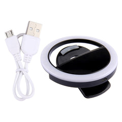 For iPhone, Galaxy, Huawei, Xiaomi, LG, HTC and Other Smart Phones with Adjustable Clip & USB Cable