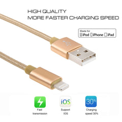 Cable de datos/cargador USB de 8 pines con cabezal de metal tejido de 3 m y 3 A, 3 m y 8 pines