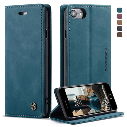 CaseMe-013 Funda de cuero multifuncional con tapa horizontal esmerilada retro para iPhone 6/6s, con ranura para tarjetas, soporte y billetera, para iPhone 6/6s