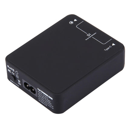 Q8118 1 Quick Charge 3.0 + 4 Smart Identification USB + 1 USB-C / Typ-C 3.1 Desktop-USB-Ladegerät